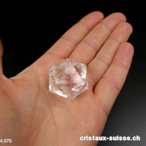 Icosaèdre Cristal de Roche 3 cm. Pièce unique 25 grammes