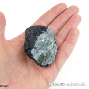 Tourmaline noire, bleue - indigolite et verte cristallisée. Pièce unique