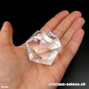 Icosaèdre Cristal de Roche 4,7 cm. Pièce unique 