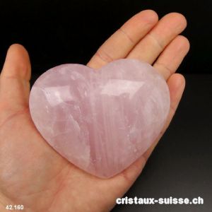 Coeur Quartz rose du Brésil 8,5 x 7 x 3,2 cm. Pièce unique 240 grammes