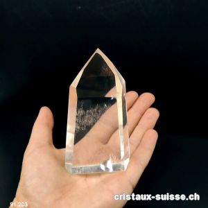 Cristal de roche qualité A poli, Haut 10,6 cm. Pièce unique 199 grammes