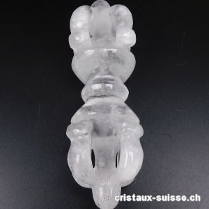 Dorje - Vajra Cristal de Roche d'Himalaya 12 cm/160 grammes. RARETÉ