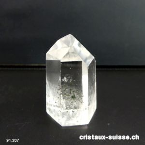 Cristal de roche avec Chlorite, polie 4,1 x 2,3 x 2,2 cm. Pièce unique 34 grammes