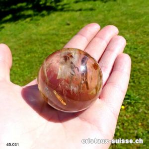 Boule Cristal Lodolite  Ø 4,2 cm. Pièce unique 104 grammes