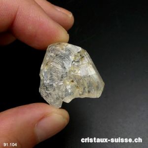 Quartz fenêtre, Suisse - Valais 2,6 x 2,2 x 0,9 cm. Pièce unique