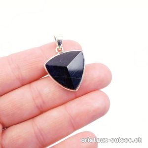 Pendentif Tourmaline noire du Brésil en argent 925. Pièce unique