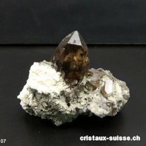 Quartz fumé des Alpes Suisse. Pièce unique