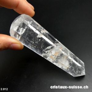 Bâton hexagonal Cristal de Roche 9,8 x 2,5 cm. Pièce unique