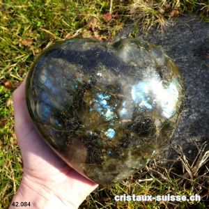 Coeur Labradorite XXL. Pièce unique 2 Kg