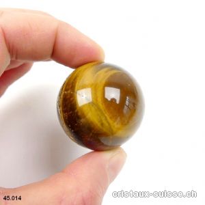 Boule Oeil de Tigre 3,4 cm. Pièce unique 55 grammes