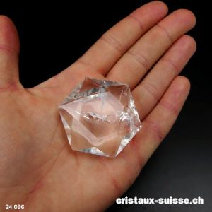 Sceau de Salomon Cristal de Roche, diagonale 4,6 cm. Pièce unique