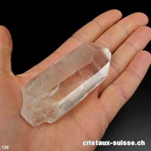 Cristal de roche pointe brute 7,2 cm. Pièce unique 72 grammes