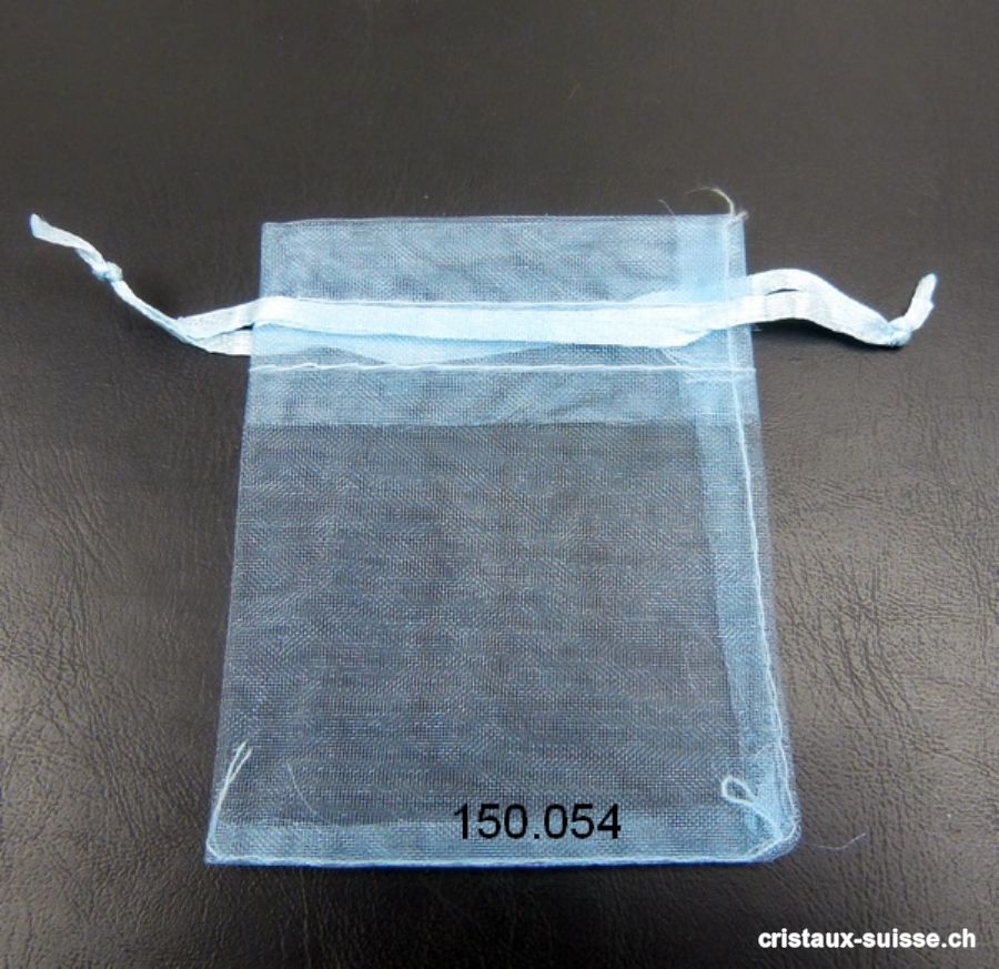 Sachet organza Bleu ciel 11,5 x 8,5 cm