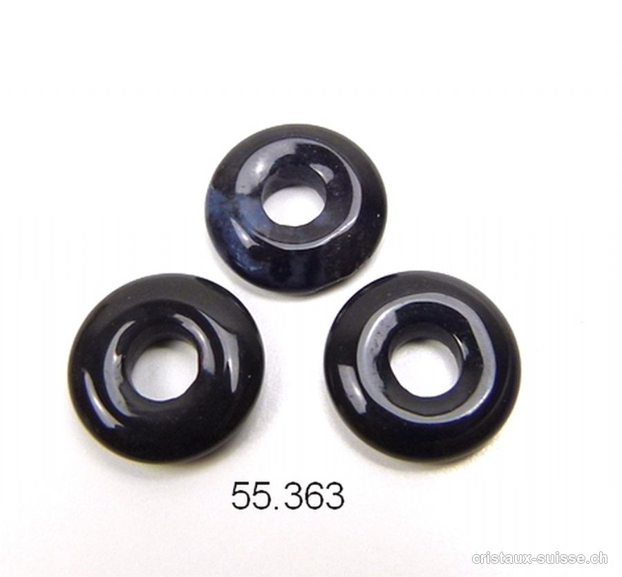 Onyx noir Donut 1,5 cm