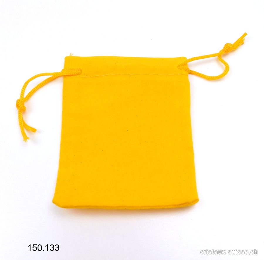 1 Pochette velours Jaune, env. 6,5 x 5,5 cm. Offre Spéciale