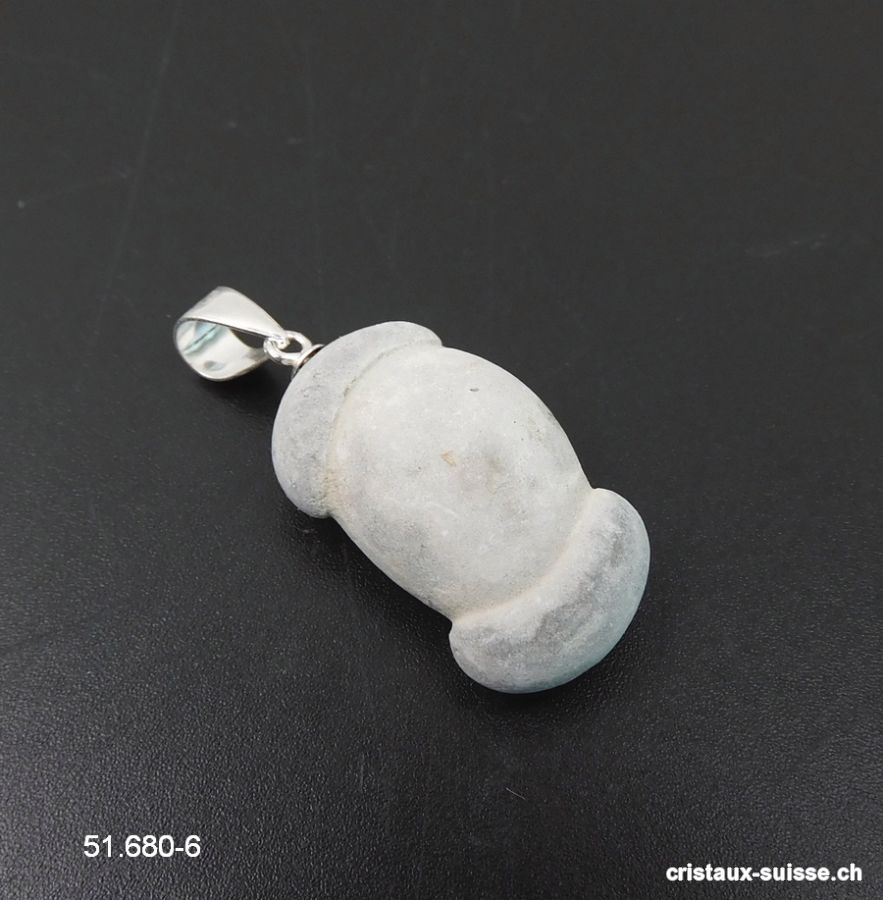 Pendentif Fairy stone DIVISON CELULAIRE avec boucle argent 925. Pièce unique
