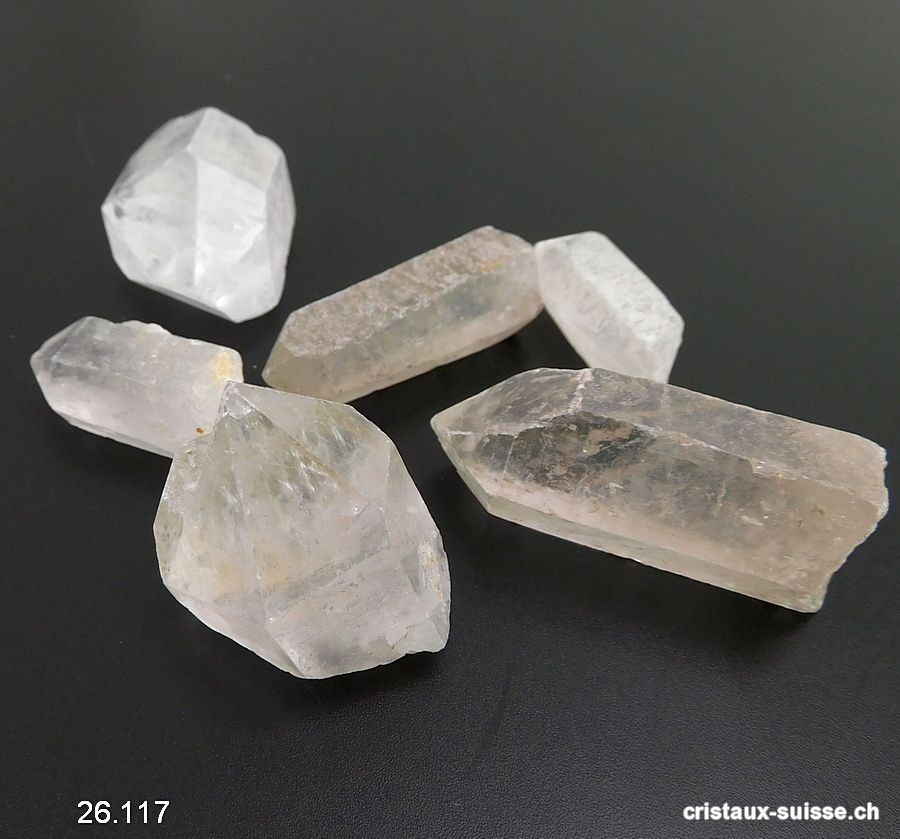 100 grammes Pointes Cristal de Roche, qual. B. OFFRE SPECIALE