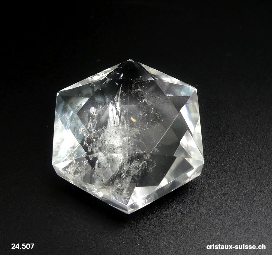 Sceau de Salomon Cristal de Roche, diagonale 4,2 cm. Pièce unique