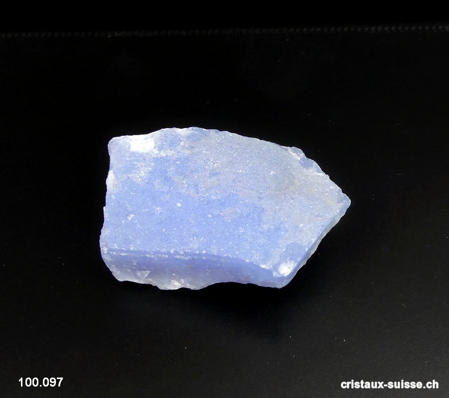 Calcédoine cristallisée brute du Malawi. Pièce unique