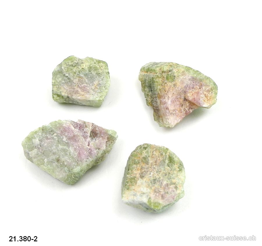 Tourmaline Melon d'eau brute 5 - 8 grammes / 1,5 - 2,5 cm