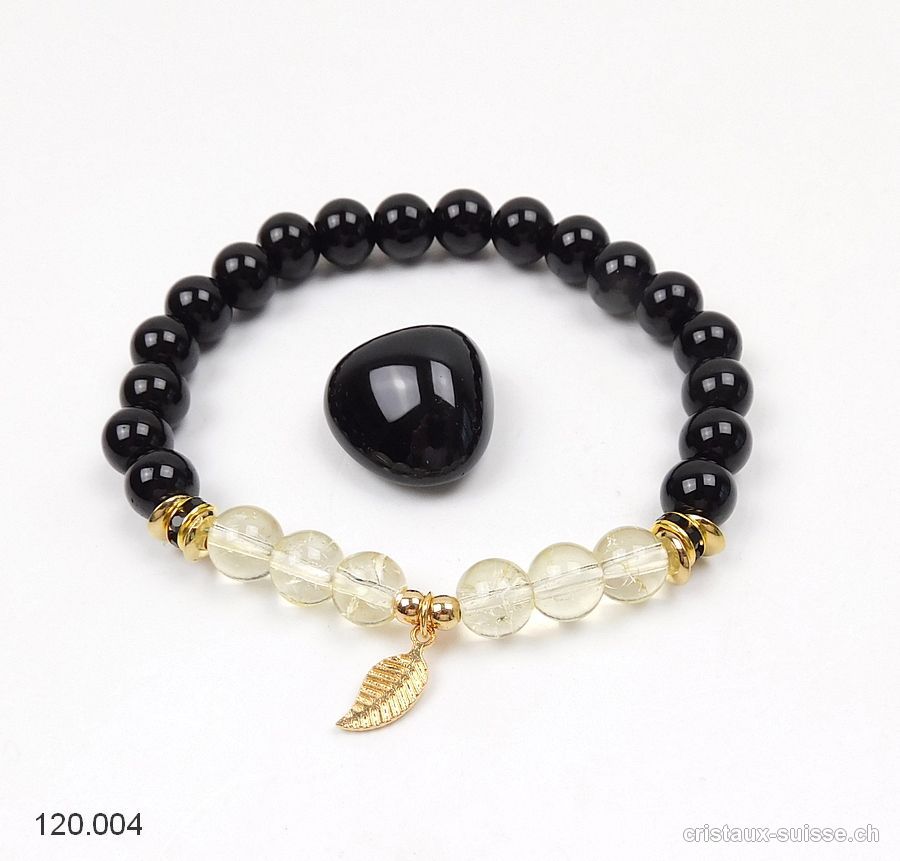 Set CHANCE - Onyx noir, Quartz Lemon. Offre Spéciale