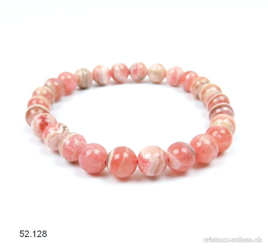 Bracelet Rhodochrosite 7 mm / 18 cm