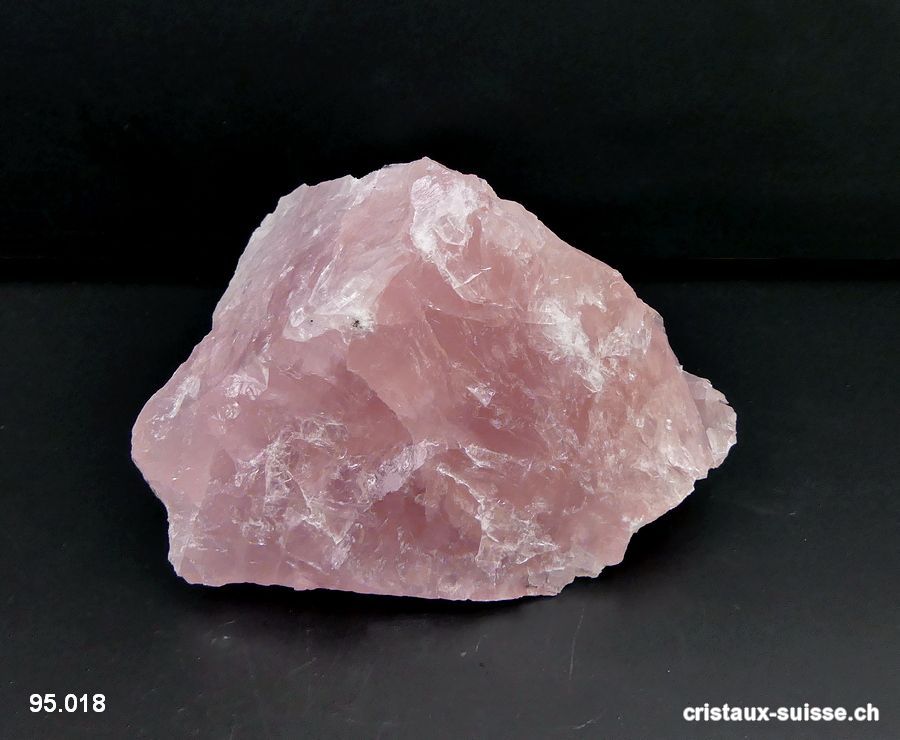 Quartz rose extra brut. Pièce unique 612 grammes