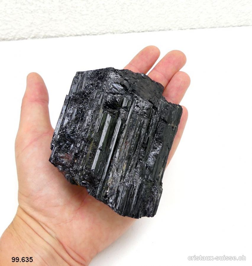 Tourmaline noire cristallisée - Schorl 9 cm. Pièce unique 550 grammes