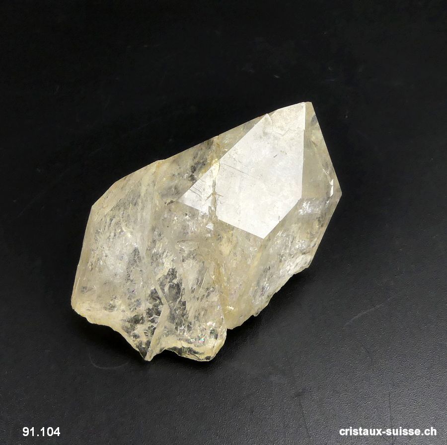 Quartz pointe brute de Suisse - Valais. Pièce unique