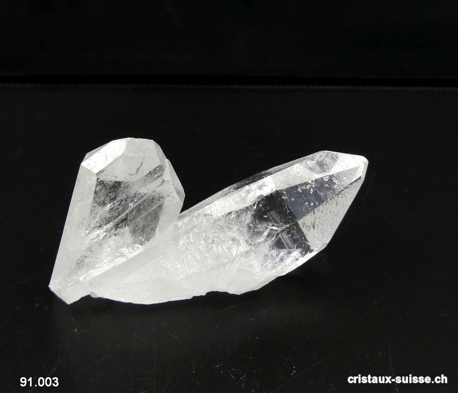 Cristal de roche, pointes du Brésil. Pièce unique 39 grammes