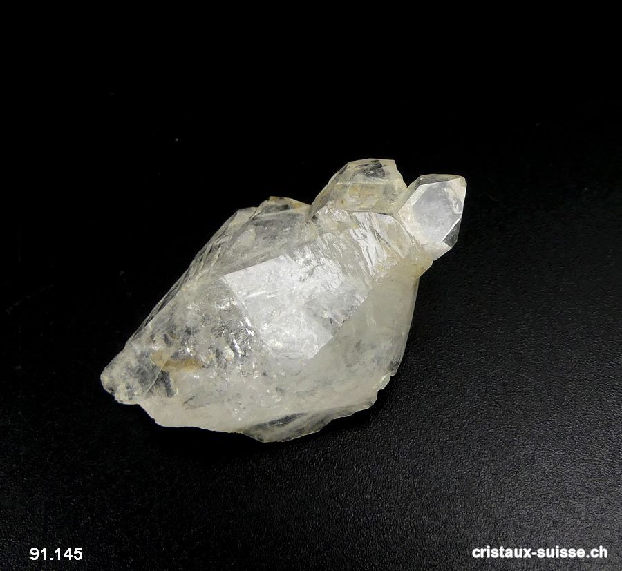 Quartz Elestial pointe brute de Suisse - Valais. Pièce unique