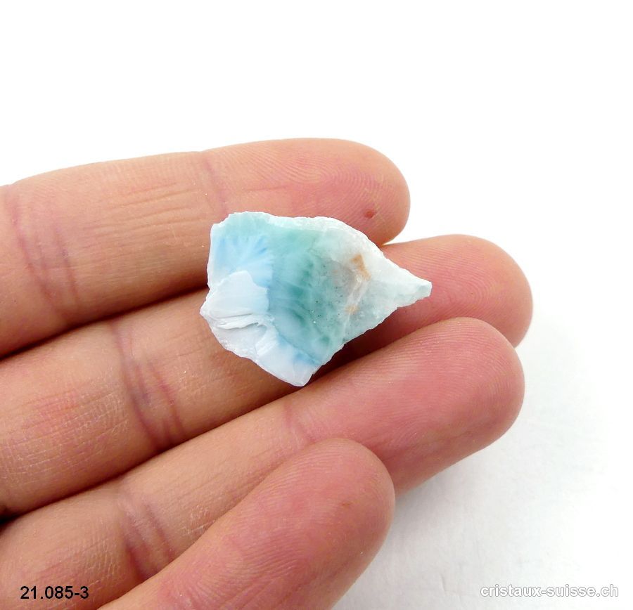 Larimar 1 face polie. Petite pièce unique 3 grammes