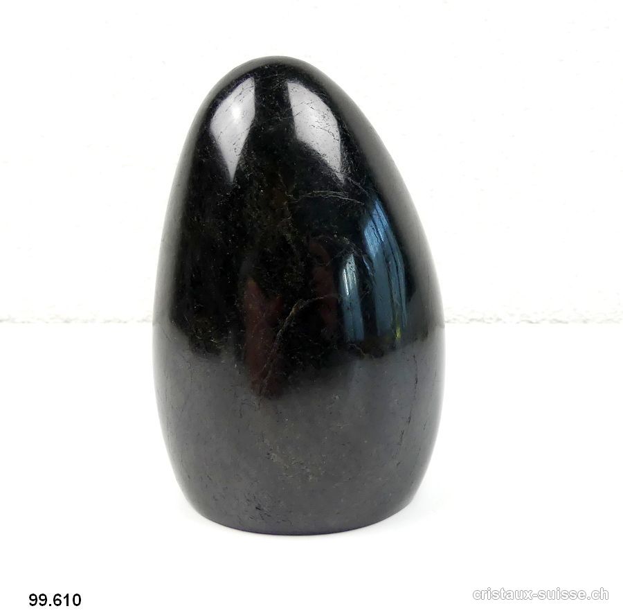 Tourmaline noire polie 11,5 cm. Pièce unique 946 grammes