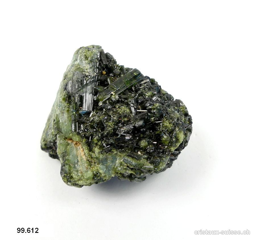 Tourmaline verte cristallisée. Pièce unique