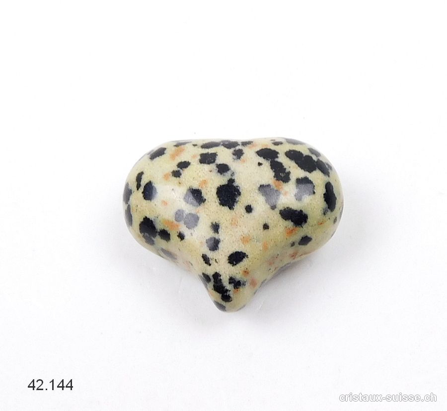 Coeur Jaspe Dalmatien 2,5 x 2 cm. Offre Spéciale