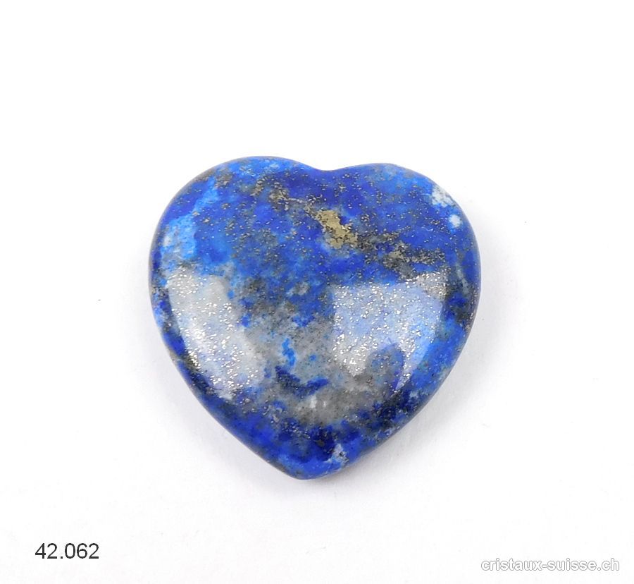 Coeur Lapis-Lazuli 2,5 cm, plat