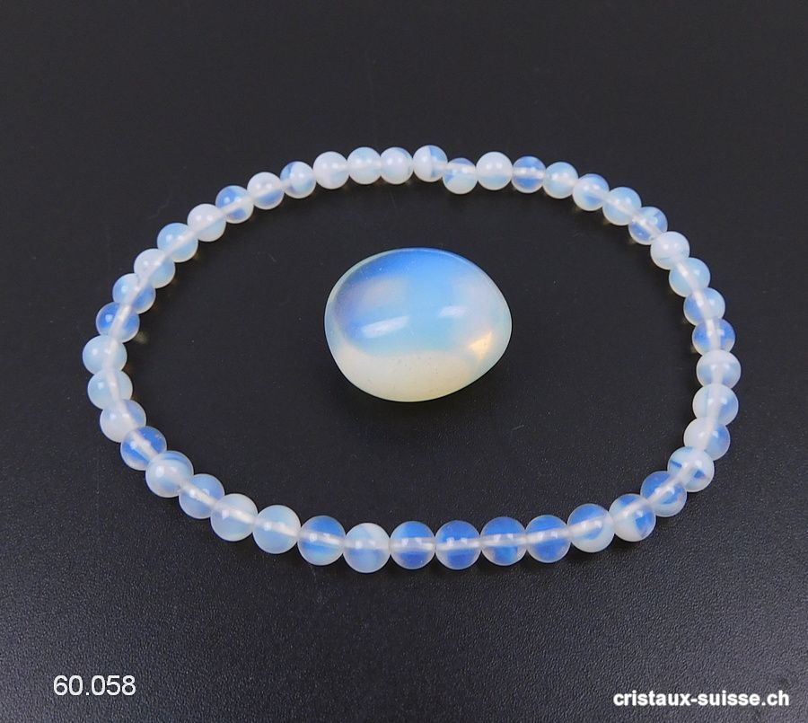 1 Bracelet Opalite - Opaline et 1 pierre GRATUITE