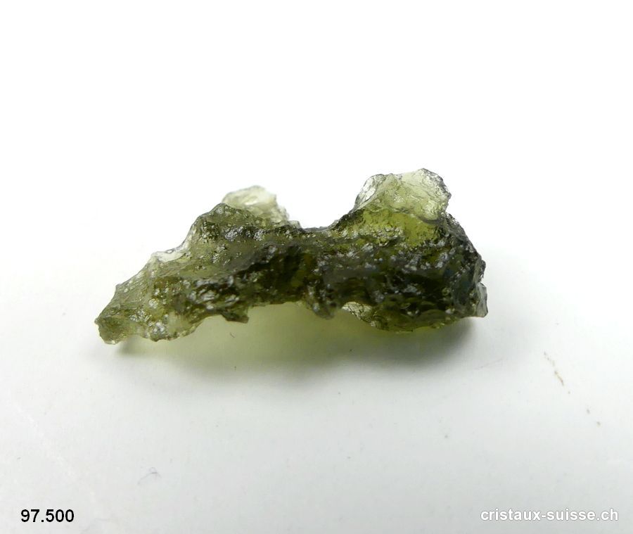 Moldavite 2 x 1,2 x 0,6 cm. Pièce unique 3,7 carats