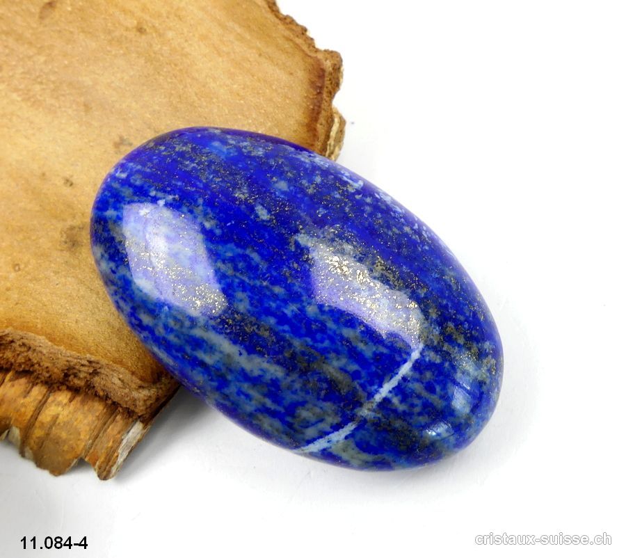 Lapis-Lazuli d'Afghanistan, galet 6,8 x 4 x 2,2 cm. Pièce unique