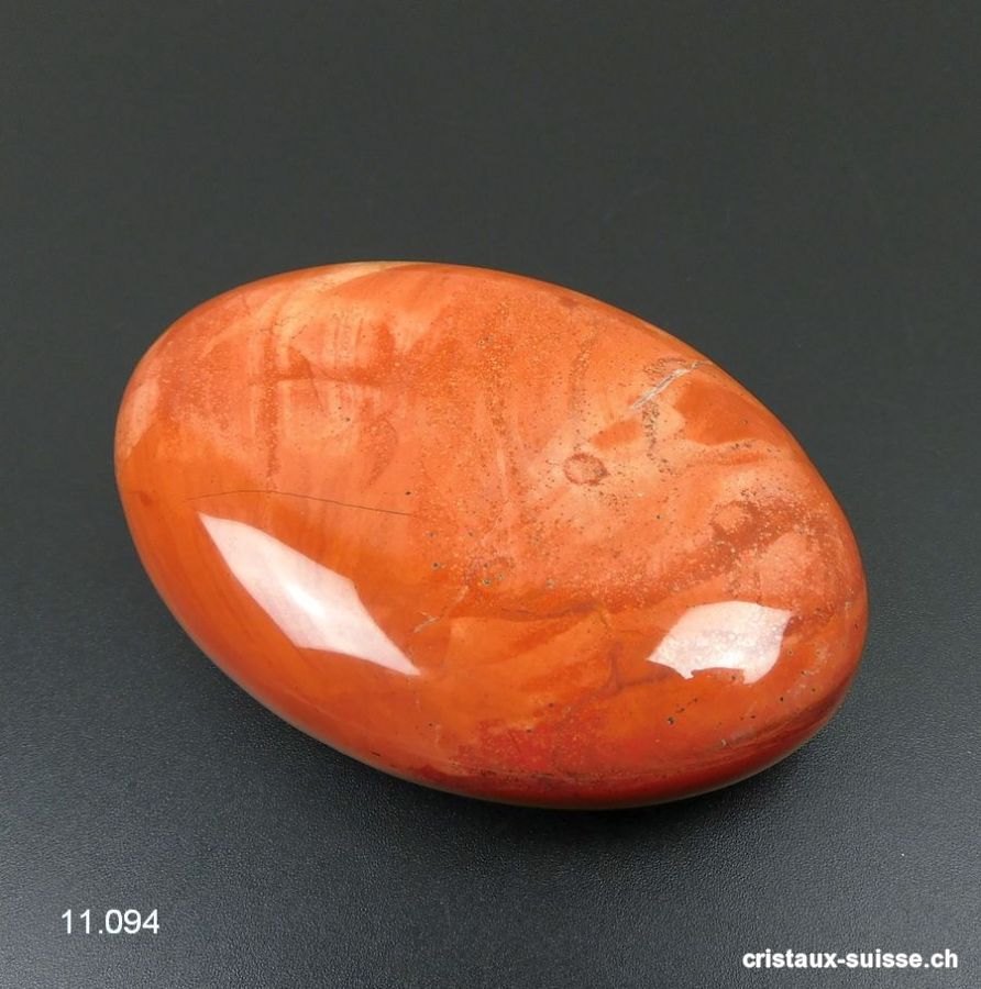 Jaspe rouge - ocre, galet 7 x 5 cm