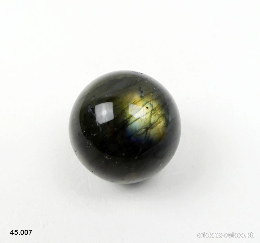 Boule Labradorite Ø 2,6 cm. Pièce unique