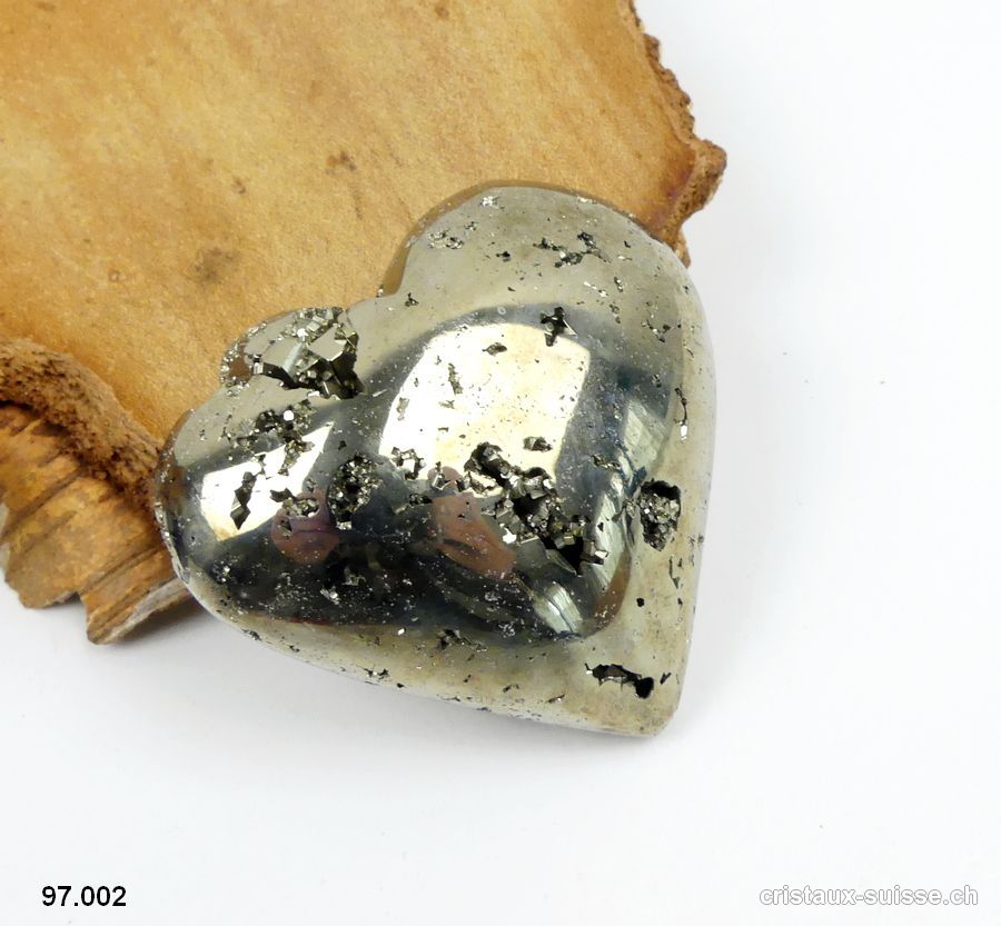 Coeur Pyrite du Pérou. Pièce unique 124 grammes