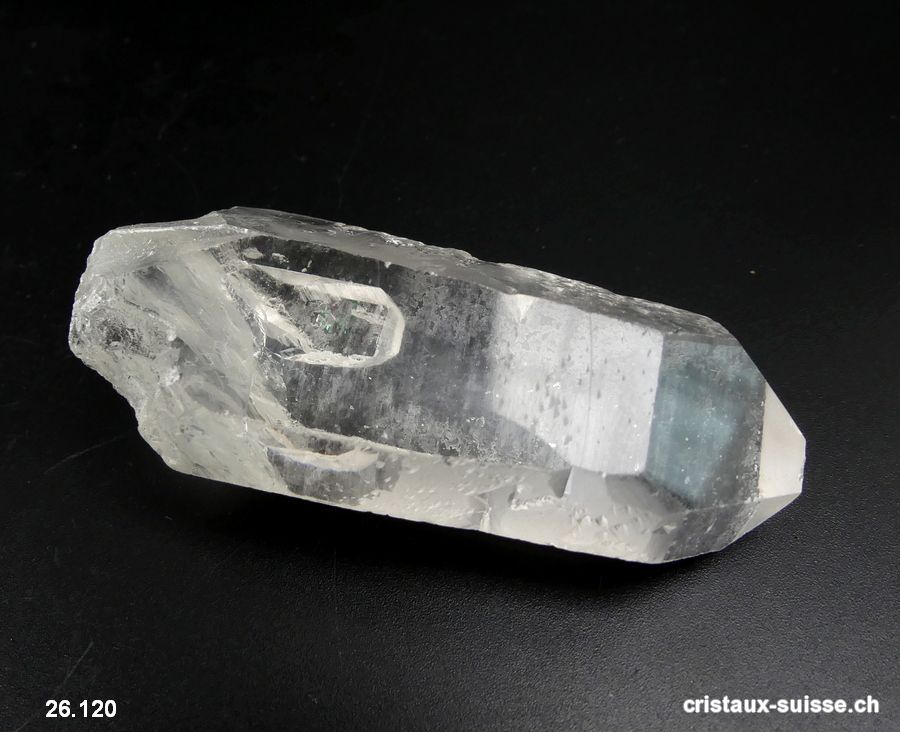 Cristal de roche pointe brute 7,2 cm. Pièce unique 72 grammes