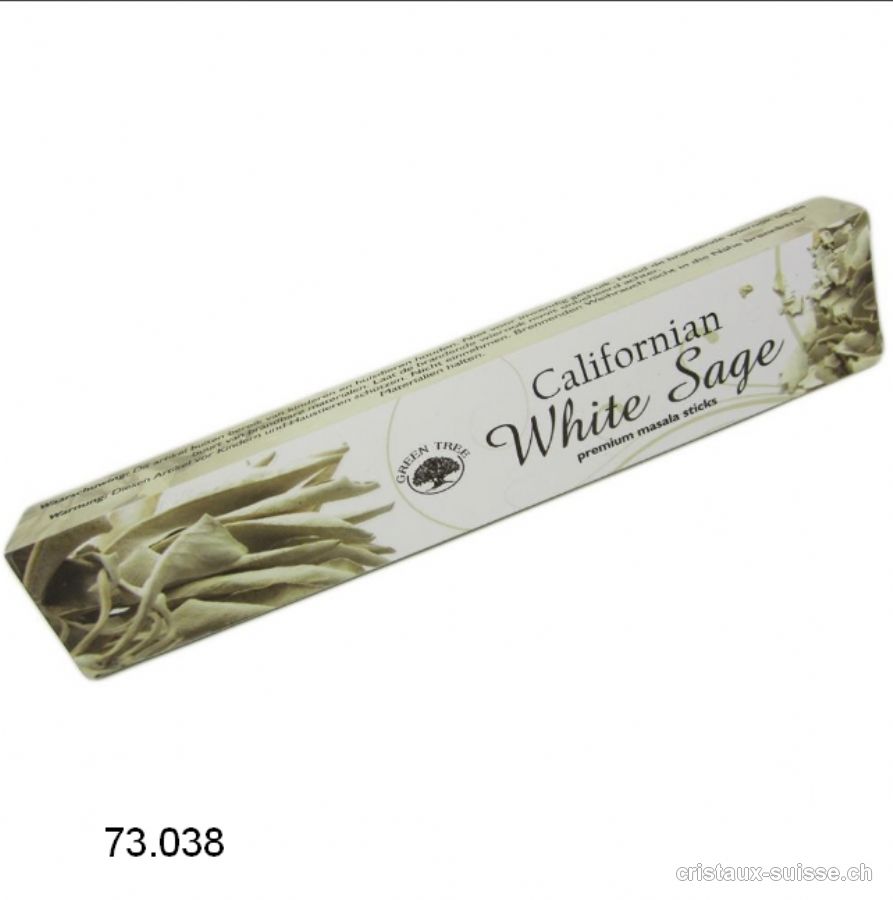 Encens en bâtons à la sauge blanche Holy smokes -100 % Naturel, 10 grammes