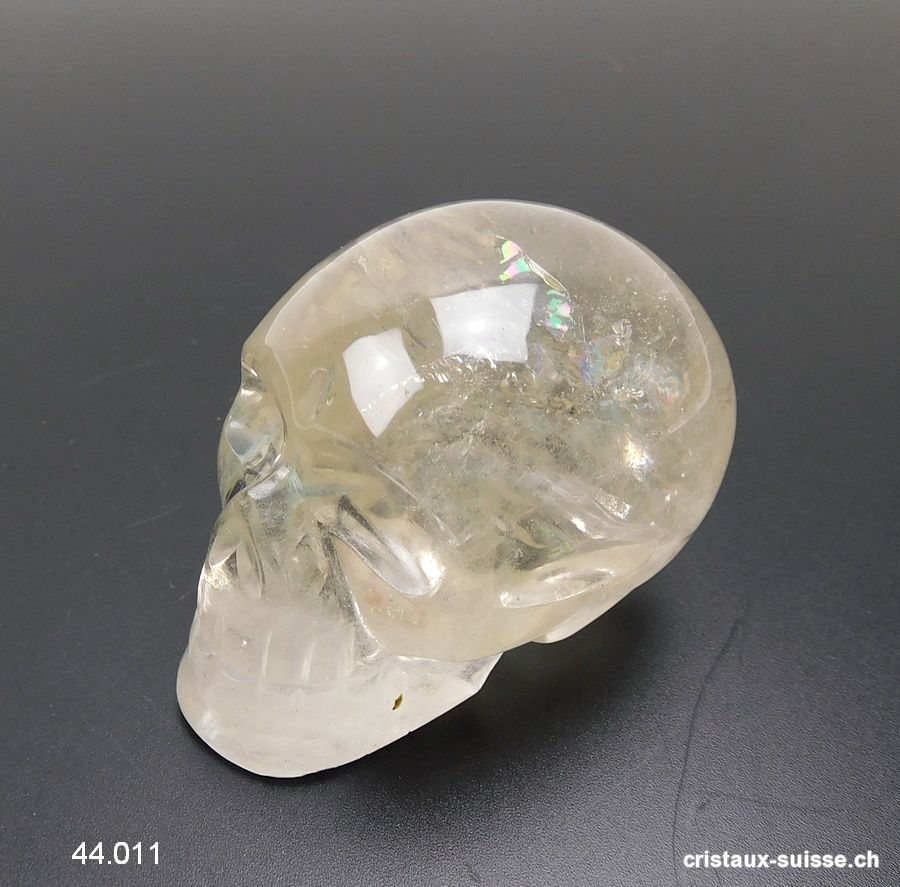 Crâne Citrine naturelle 6,5 cm. Pièce unique 189 grammes