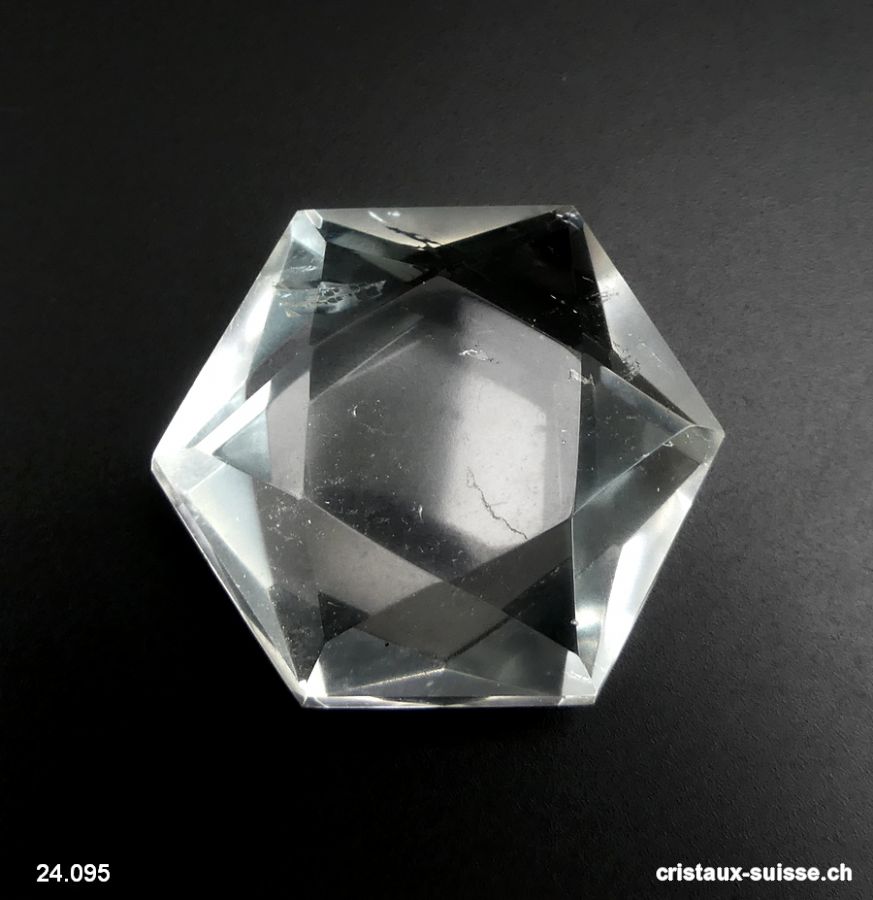 Sceau de Salomon Cristal de Roche 4,6 cm. Pièce unique 50 grammes