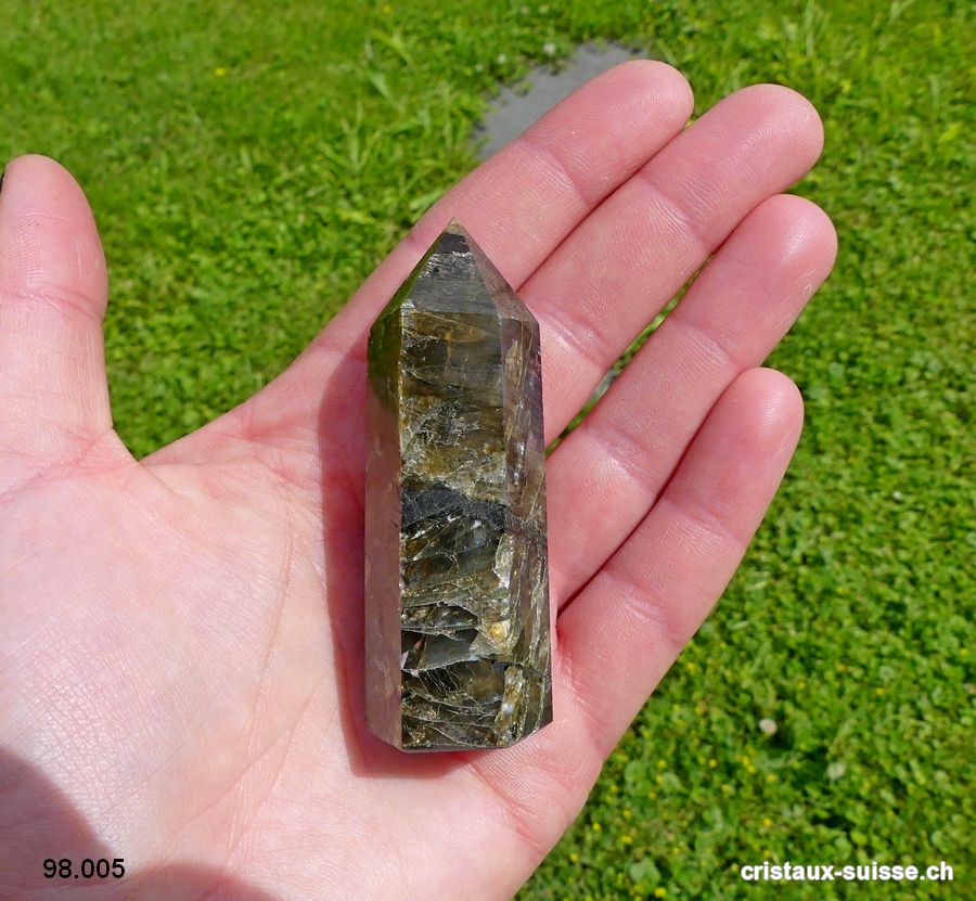 Labradorite pointe polie 6,8 cm. Pièce unique