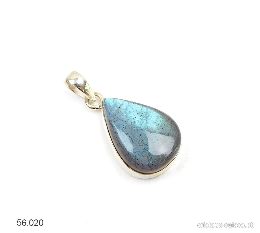 Pendentif Labradorite en argent 925. Pièce unique