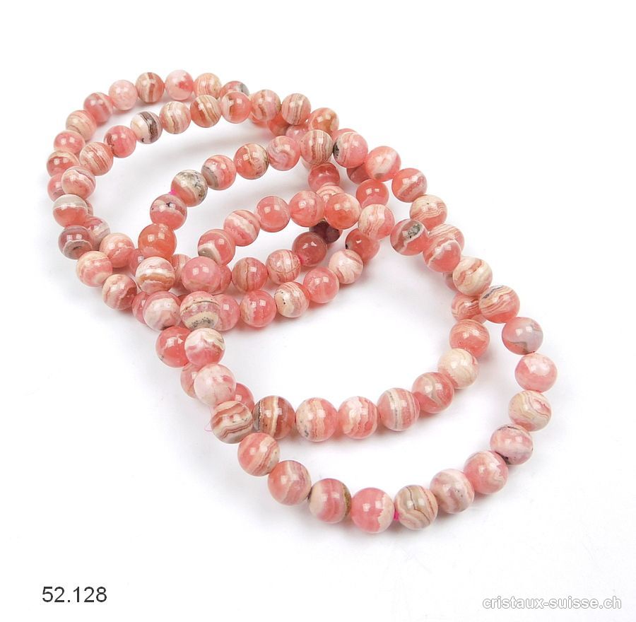 Bracelet Rhodochrosite 7 mm / 18 cm