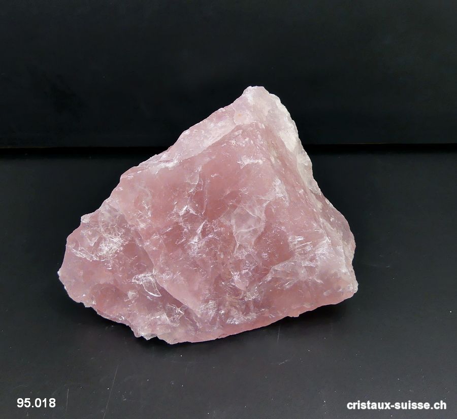 Quartz rose extra brut. Pièce unique 612 grammes